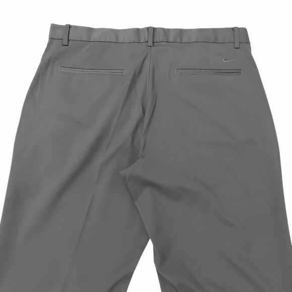 Nike Golf Pants Mens 34x33 Gray Straight Leg Comfort Lightweight Performance - Picture 6 of 12